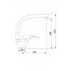 Stalo baterija Hydroland Nuolatinis chromas (B395L)