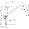 Stalo baterija KFA Chromui atsparus silicis (4213-915- 0)
