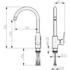 Stalo baterija KFA Onix stovintis chromas (6513- 915- 0)