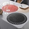 Stalo kilimėlis Douceur d`Interieur GUIRLANDE, blizgantis, Ø 38 cm