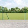 Šešiakampė tvora su betono pagrindu 10 x 1,5 m Žalia Tinklelis