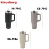 Puodelis Termosinis puodelis su šiaudeliu, smėlio spalvos, 1100 ml, nerūdijančio plieno, klausberg, kb-7944