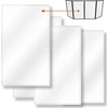 sTAND4ME DJ SCREEN LYCRA baltas ekranas 4 vnt