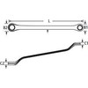 Dvikilpis raktas Stanley 4-87-808; 20 mm; 22 mm
