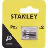 Stanley Koncówki Atsuktuvo antgaliai - pozidriv pz2/25 (2 vnt.)