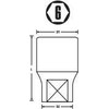 STANLEY NASADKA 6KĄT.1/4" 12mm