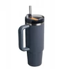 Stanley Thermo puodelis su šiaudeliu The Quencher H2.O FlowState Tumbler 0,89 l pilkas