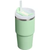 Stanley Termospuodelis su šiaudeliu The Quencher H2.O FlowState Tumbler 0.59L pistacijų spalvos