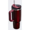 Stanley termosinis puodelis su šiaudeliu „The Quencher H2.0 Fluted Tumbler“, 1,18 l, blizgios kaštoninės spalvos