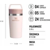 Kelioninis termo puodelis Stanley the Café-To-Go Rose Quartz, 350 ml