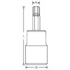Stanley Nasadka 1/4 colio „Torx“ tipo galvutė su TT8 skyle