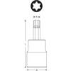 Stanley Nasadka 1/4 colio lizdas su torx t9 antgaliu