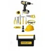 Stanley Jr. - Mega Kids Toolbox &amp; Toy Tool Set with power drill (SRP024-SY)
