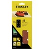 STANLEY ŠVITRINIS POPIERIUS 93x190mm P120 /5vnt. 8 SKYLĖS SU KIBUKU