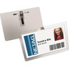 Staples DURABLE Identyfikator samolaminujacy su kombi klipem, 25 vnt