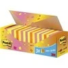 Staples POST- IT Bloczek SUPER STICKY 654 -SS- VP24COL 76x76mm, spalvų derinys 24x90 lakštų