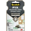 Staples SCOTCH-FIX tvirtinimo kvadratėliai, dvipusiai, 25x25 mm, 16 juostelių, balti
