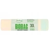 Drawstring compostable waste bags BioBag 30L (10 pieces per roll) 25 mkr. 50x60cm žalias