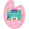 Paleta paletka do farb owalna pastelowa rožinė STARPAK 540387