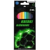 Kredki ołówkowe sześciokątne 12 kolorów Football Starpak