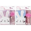 Pliušinis dienoraštis su užsegimu Rabbit pen ausinės STARPAK 526044