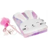 Pliušinis dienoraštis su užsegimu Rabbit pen ausinės STARPAK 526044