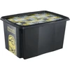 Starpak Keeeper Box with lid 45L Karolina "Minions Mosaic" 55.5x40x30cm juodas