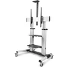 StarTech 1110C-MOBILE-TV-CART televizoriaus laikiklis 2,54 m (100") juodas, sidabrinis