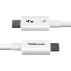 Kabelis USB StarTech Thunderbolt 5 1 m USB-C do USB-C 80-120 Gb/s 240 W PD 8K 60 Hz Baltas (TBLT5MM1M240WWH)
