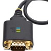 „StarTech 1P1FFC-USB-SERIAL“ lygiagretusis kabelis, juodas 0,3 m A tipo USB DB-9