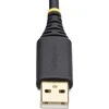 „StarTech 1P1FFC-USB-SERIAL“ lygiagretusis kabelis, juodas 0,3 m A tipo USB DB-9
