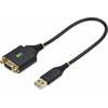 „StarTech 1P1FFCN-USB-SERIAL“ lygiagretusis kabelis, juodas 0,3 m A tipo USB DB-9