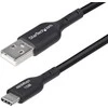 Kabelis USB StarTech USB-A - USB-C 3 m Juodas (USB2AC3MNC)