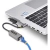 „StarTech“ USB-C–Ethernet adapteris su USB-A adapteriu, 6 colių / 15 cm laidu