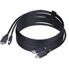 „StarTech.com“ 10 pėdų (3 m) HDMI ir USB 5 Gbps KVM kabelis, 4K 60 Hz, HDMI 2.0 ir USB kombinuotas kabelis KVM komutatoriams, 3,1 m, USB, USB, HDMI, Juodas, HDMI + USB 3.2 Gen 1 Type-A