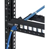 StarTech .COM 24 prievadų 1U tuščias Keystone prievadų skydas su kabelių tvarkymo juosta, stovo tvirtinimo prievadų skydas RJ45 STP eterneto tinklui (C6PANELSTP241U)