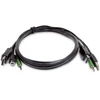 StarTech .Com - Klaviatūros / vaizdo / pelės kabelis (KVM) - suderinamas su TAA - USB Type A, 3,5 mm garso jungtis, DisplayPort (M) į USB Type B, 3,5 mm garso jungtis, DisplayPort (M) - 91 cm (SKDP2DPMMKVM03-TAA)