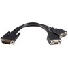 Kabelis StarTech DMS- 59 - D-Sub (VGA) x2 0.2m juoda (DMSVGAVGA1)