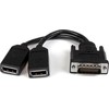Kabelis StarTech DMS-59 – DisplayPort x2 0,2m juodas (DMSDP1)