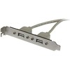 „StarTech“ galinio skydelio modulis 2x USB-A (USBPLATE)