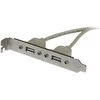 „StarTech“ galinio skydelio modulis 2x USB-A (USBPLATE)