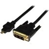 Kabelis StarTech HDMI Micro - DVI- D 1m Juodas (HDDDVIMM1M)