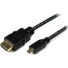 Kabelis StarTech HDMI Micro - HDMI 1m Juodas (HDADM1M)