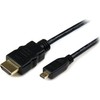 Kabelis StarTech HDMI Micro – HDMI 3m Juodas (HDADMM3M)