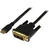 Kabelis StarTech HDMI mini - DVI- D 2m juoda (HDCDVIMM2M)