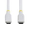 StarTech - Kabelis USB - USB-C (M) do USB-C (M) - USB4 / Thunderbolt / DisplayPort 2.1 - 5 A - 50 cm - pasywny, do 40 Gbps szybkość transmisji danych, USB Power Delivery (240W), 8K60Hz obsługa, 4K240Hz obsługa, obsługa dla Power Deliver (CC50CM40GUSB4TPW)