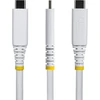 StarTech - Kabelis USB - USB-C (M) do USB-C (M) - USB4 / Thunderbolt / DisplayPort 2.1 - 5 A - 50 cm - pasywny, do 40 Gbps szybkość transmisji danych, USB Power Delivery (240W), 8K60Hz obsługa, 4K240Hz obsługa, obsługa dla Power Deliver (CC50CM40GUSB4TPW)