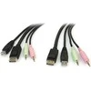 StarTech KVM kabeliai, 1,8m, Juodieji (DP4N1USB6)