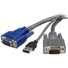 StarTech KVM Kabeliai, 1,8m, pilkos (VUSBVGA6)