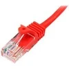 „StarTech“ RJ-45/RJ-45, kat. 5e, U/UTP, 10m, raudonas (45PAT10MRD)